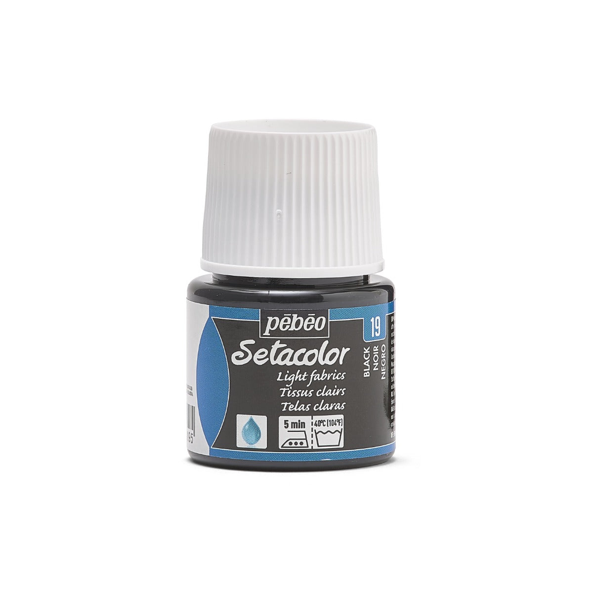 Pebeo Setacolor Light Fabric Fabric paint 45 ml - 19 - Black