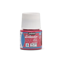 Pebeo Setacolor Glitter Fabric paint 45 ml - Robijnrode - Colori per tessuti