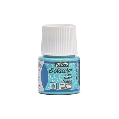 Pebeo Setacolor Glitter Fabric paint 45 ml - Turkoois