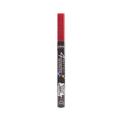 Pebeo 4Artist Oil Marker 2 mm - rød - Oliemaling