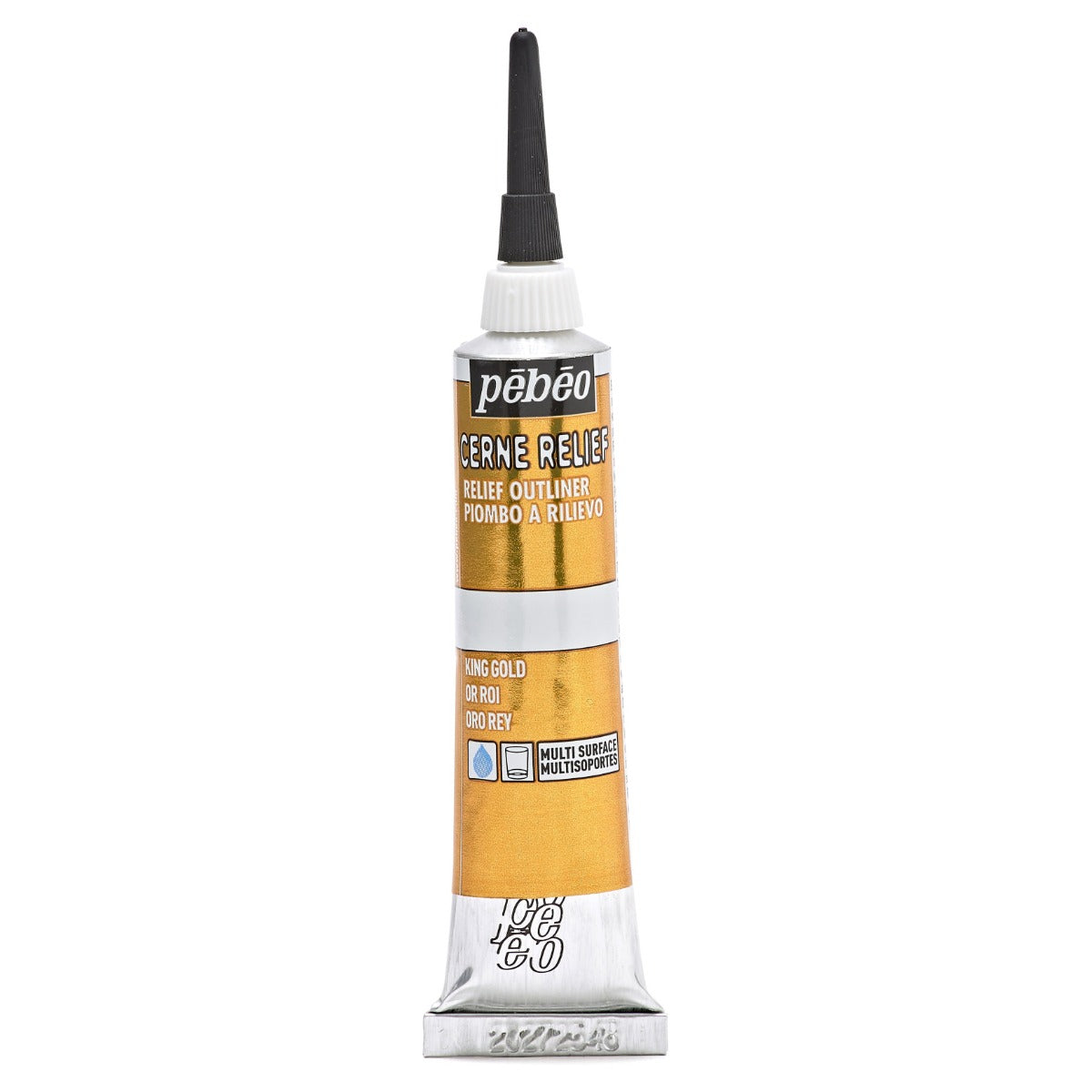 Pebeo Cerne Relief Omlijning 20 ml - Koningsgoud - Glas- og porcelænsmaling