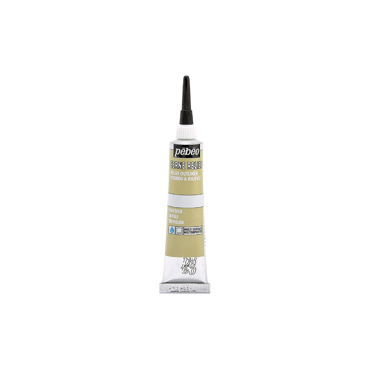 Pebeo Cerne Relief Omlijning 20 ml - bleg guld - Glas- og porcelænsmaling