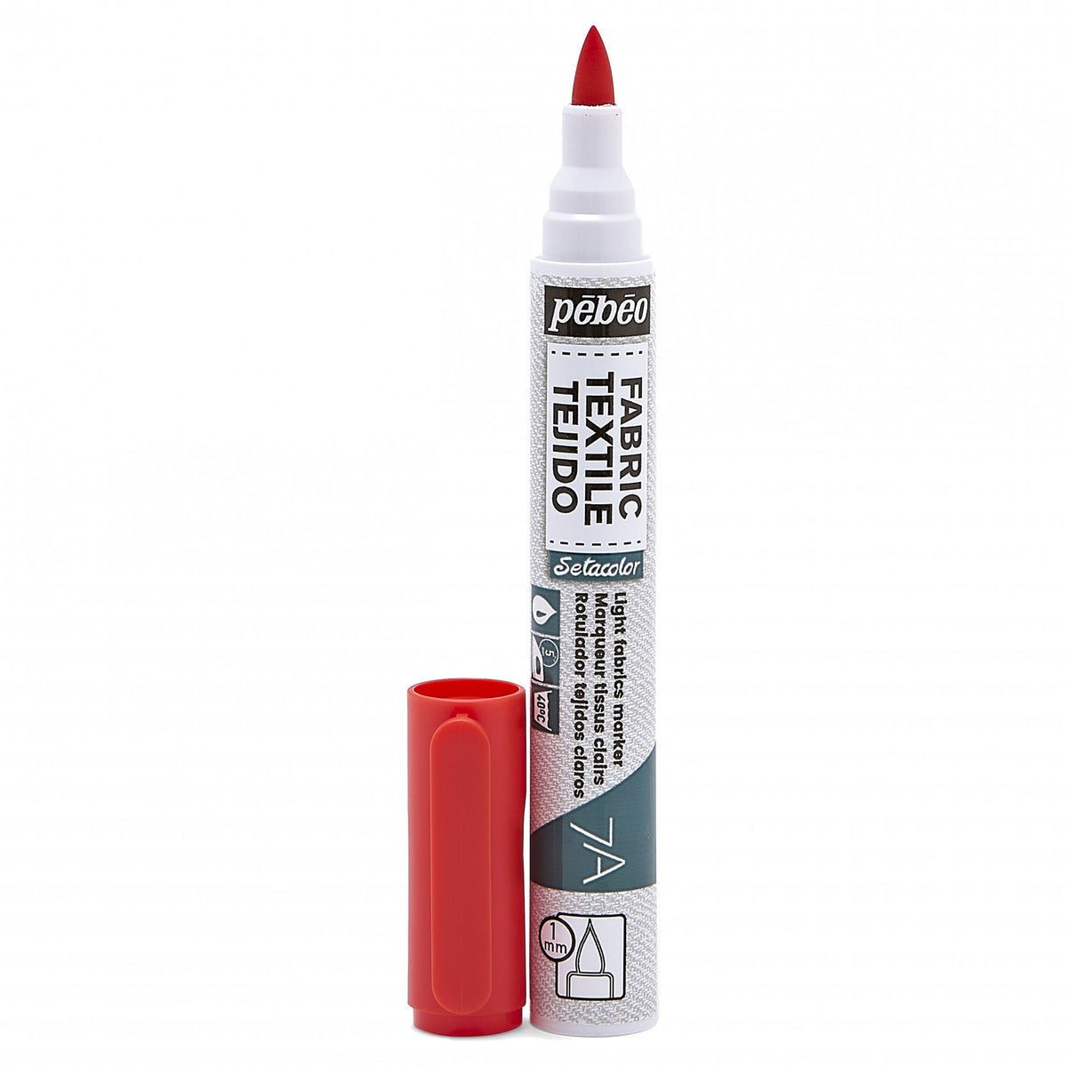 Pebeo Setacolor Light Fabric Marker 7A - Red