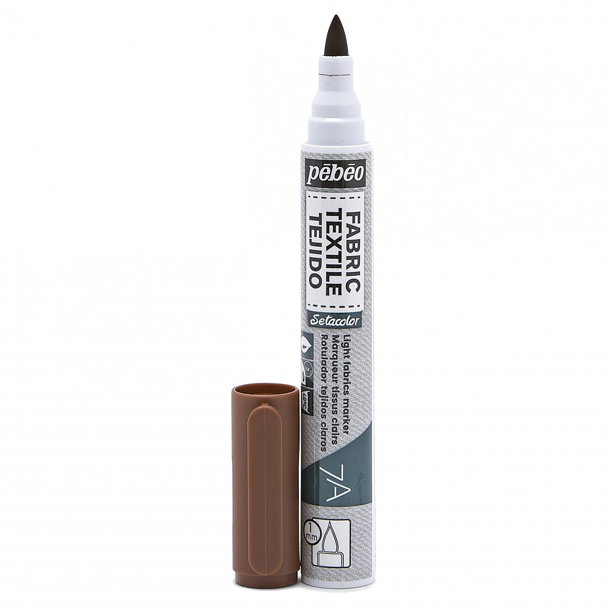 Pebeo Setacolor Light Fabric Marker 7A - Brown