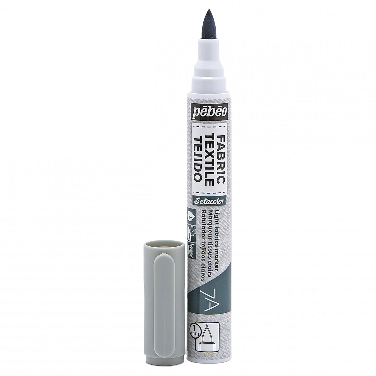 Pebeo Setacolor Light Fabric Marker 7A - Grey