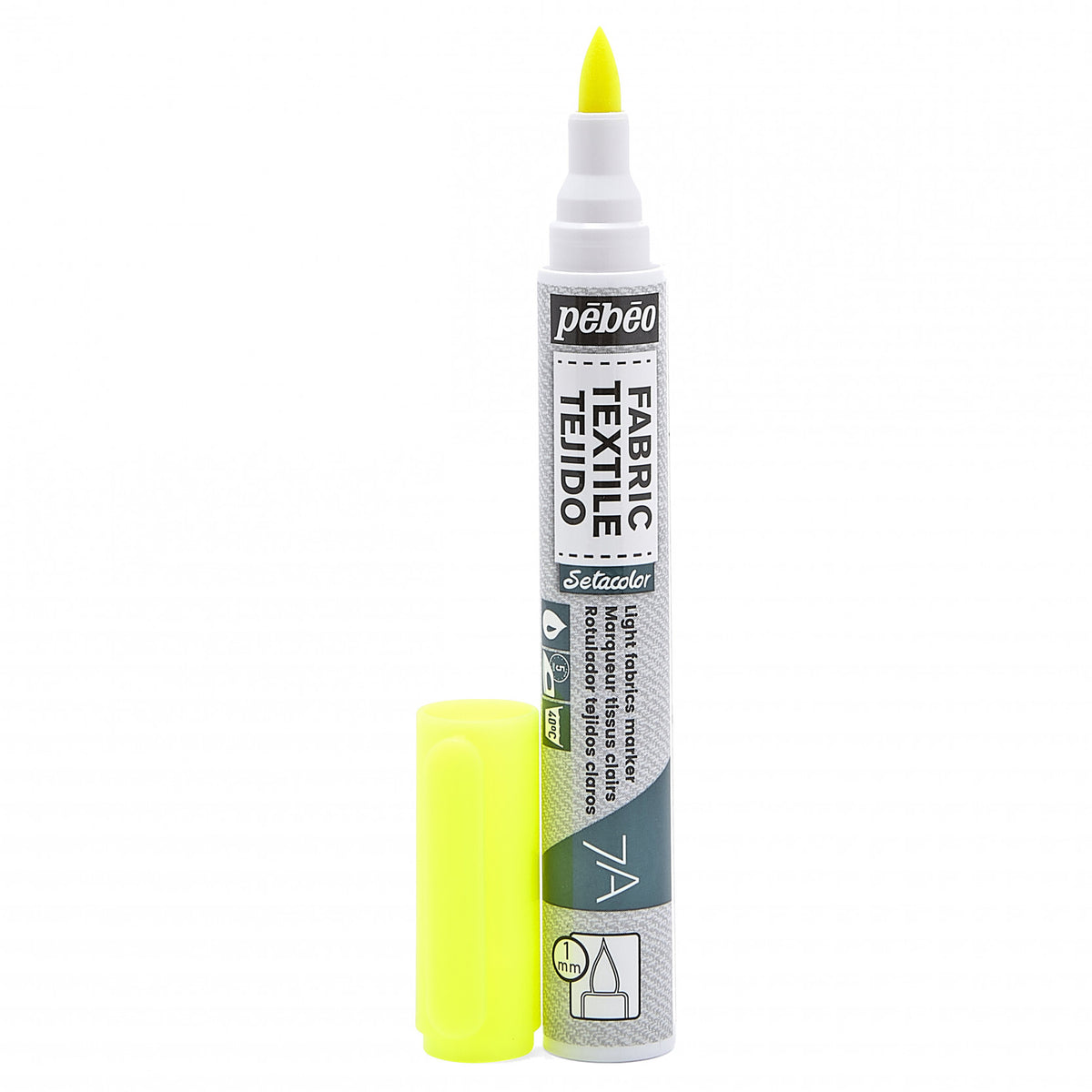 Pebeo Setacolor Light Fabric Marker 7A - 13 - Fluorescent Yellow
