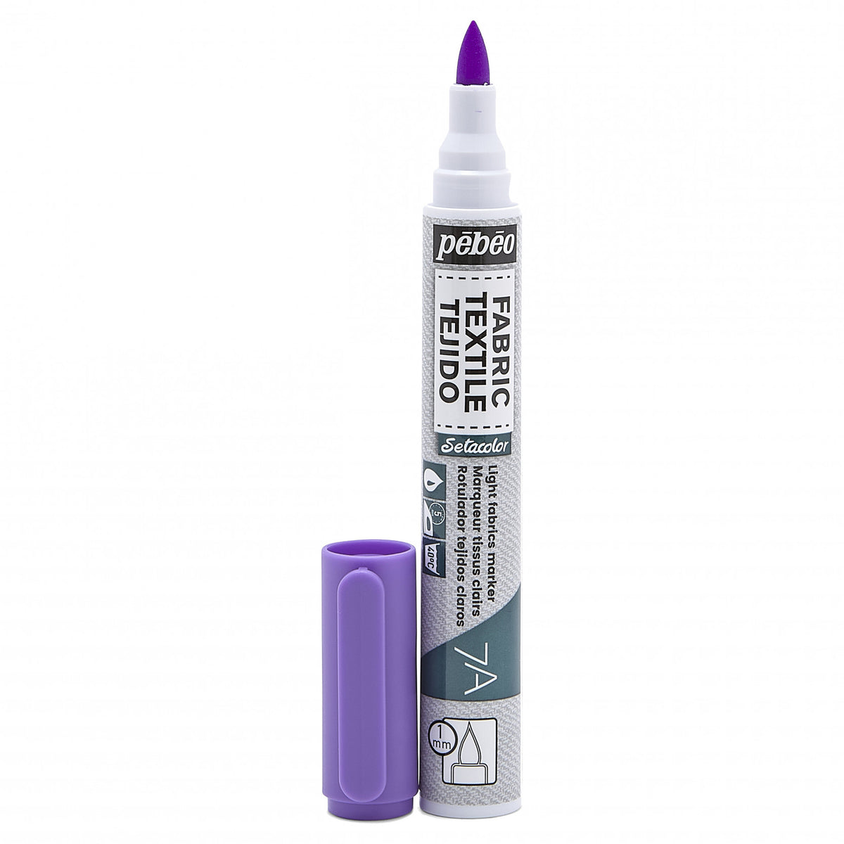 Pebeo Setacolor Light Fabric Marker 7A - 16 - Fluorescent Violet