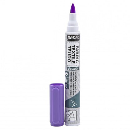 Pebeo Setacolor Light Fabric Marker 7A - 16 - Fluorescent Violet