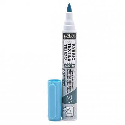 Pebeo Setacolor Light Fabric Marker 7A - 17 - Fluorescent Blue