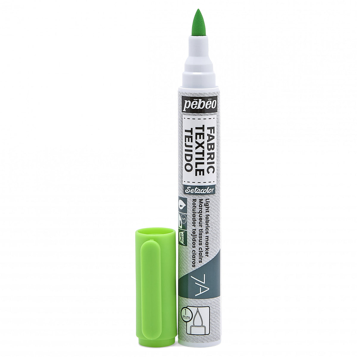 Pebeo Setacolor Light Fabric Marker 7A - 17 - Fluorescent Green