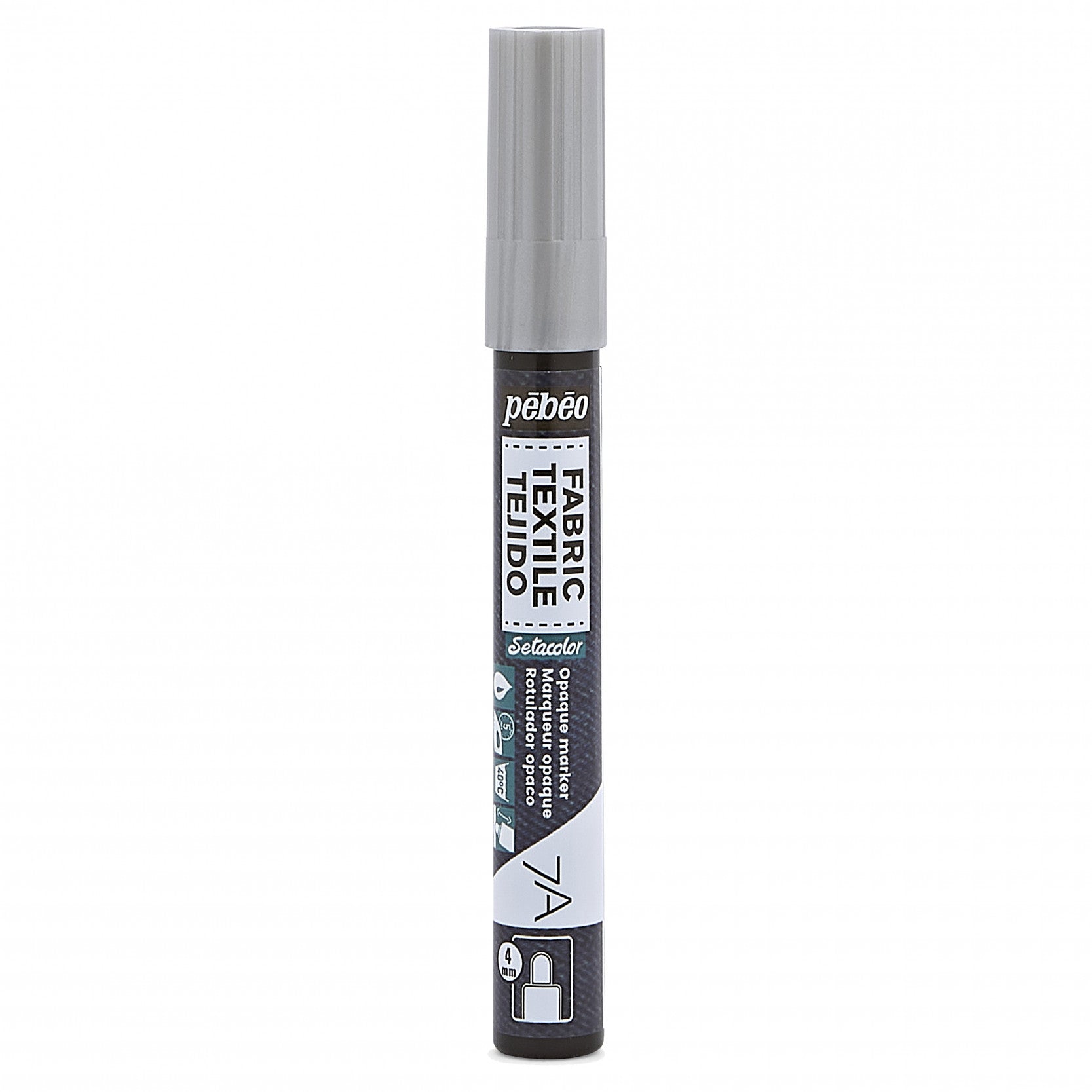 Pebeo Setacolor Opaque Marker 7A - Metal Silver