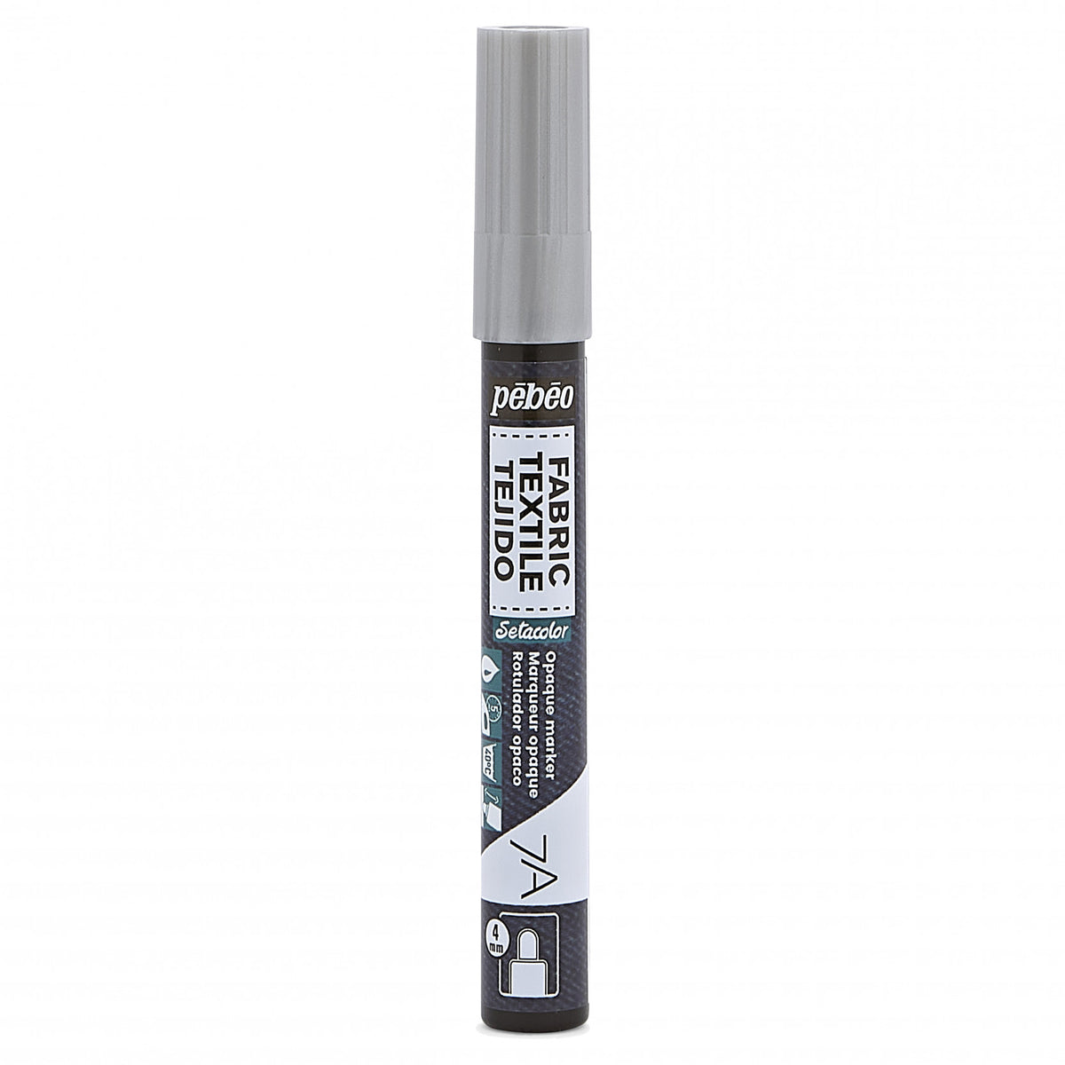 Pebeo Setacolor Opaque Marker 7A - Metal Silver