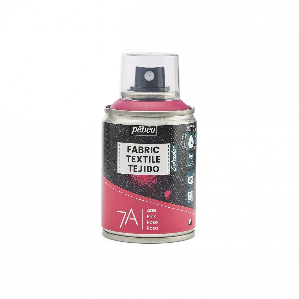 Pebeo 7A Textielspray 100 ml - Roze - Colori per tessuti