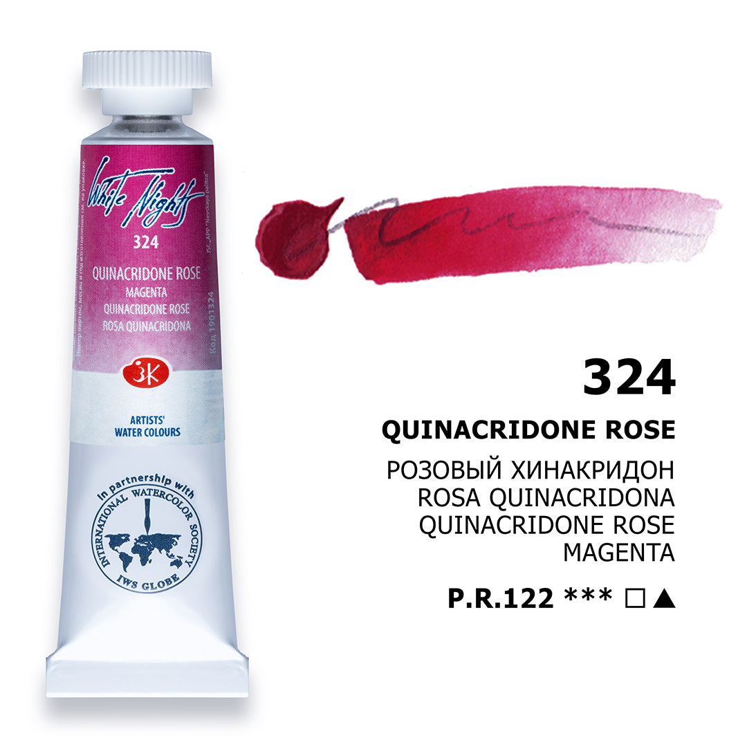 White Nights Watercolour Tube 10 ml - Quinacridone rosa - Acquerelli