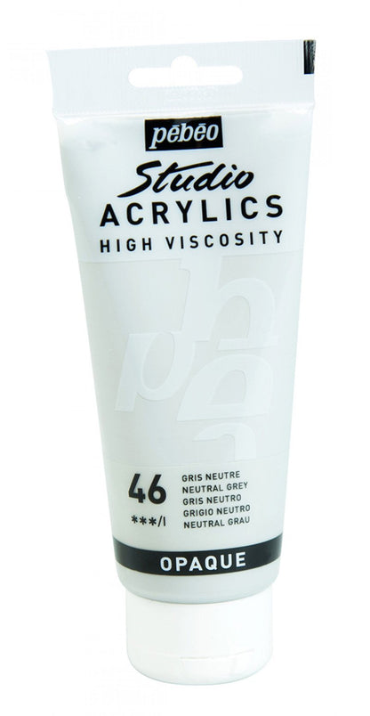 Pebeo Studio Acrylic paint 100 ml - 46 - Neutral grå - Akrylfärg