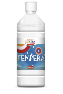 Pentart Tempera paint 1000 ml - hvid - Gouache og tempera