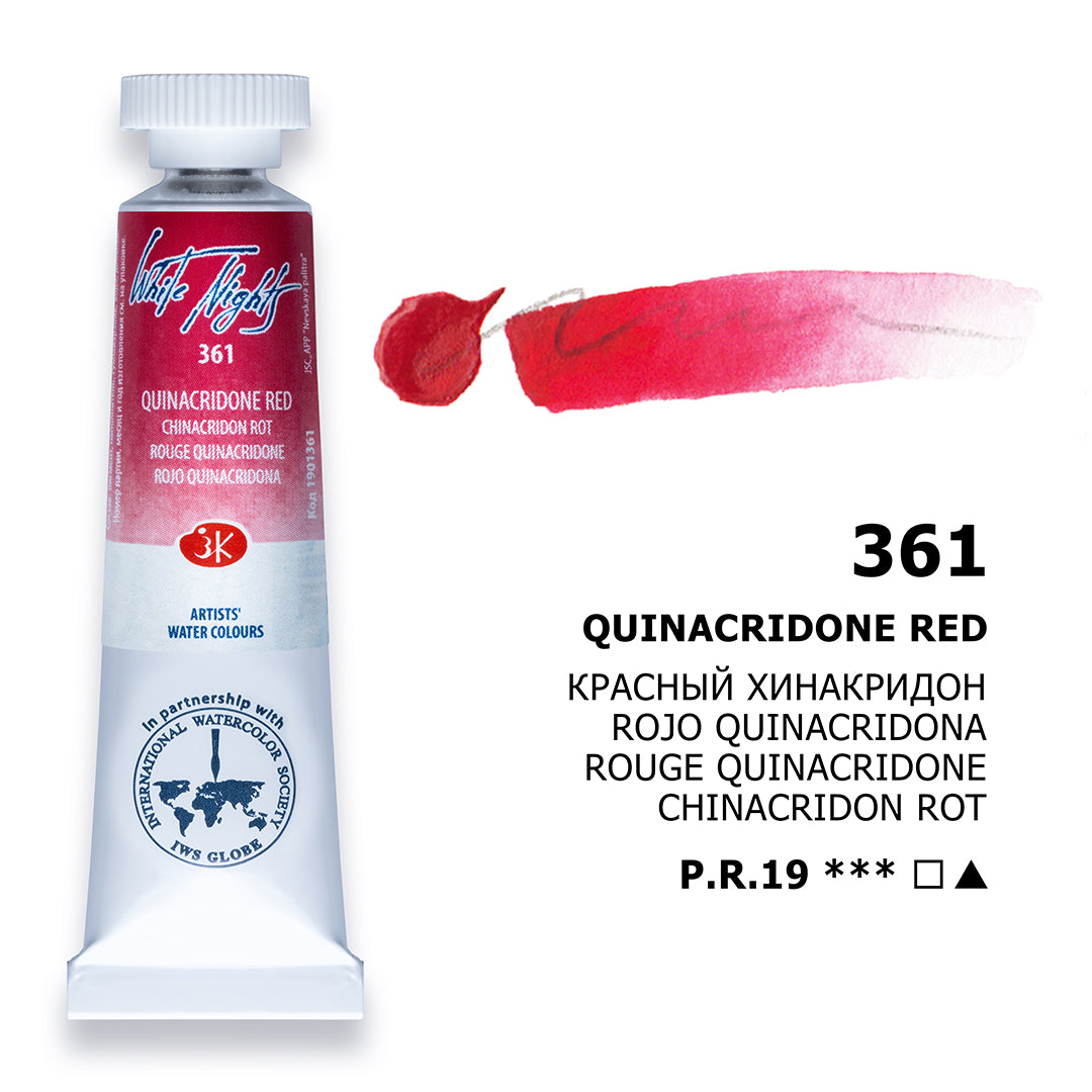 White Nights Watercolour Tube 10 ml - Quinacridone rosso - Acquerelli