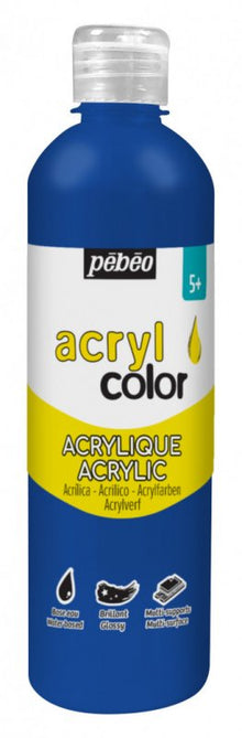 Pebeo Acrylcolor Fluid acrylic paint 500 ml - primär blå - Akrylfärg