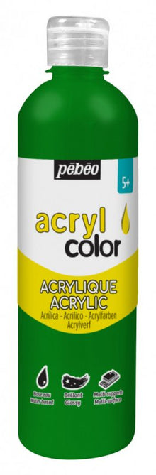Pebeo Acrylcolor Fluid acrylic paint 500 ml - mörk grön - Akrylfärg