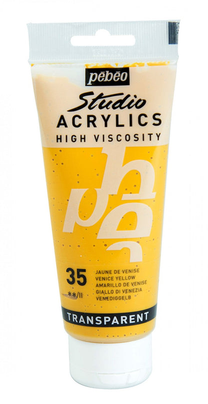 Pebeo Studio Acrylic paint 100 ml - 35 - Venetiaans gul - Akrylfärg