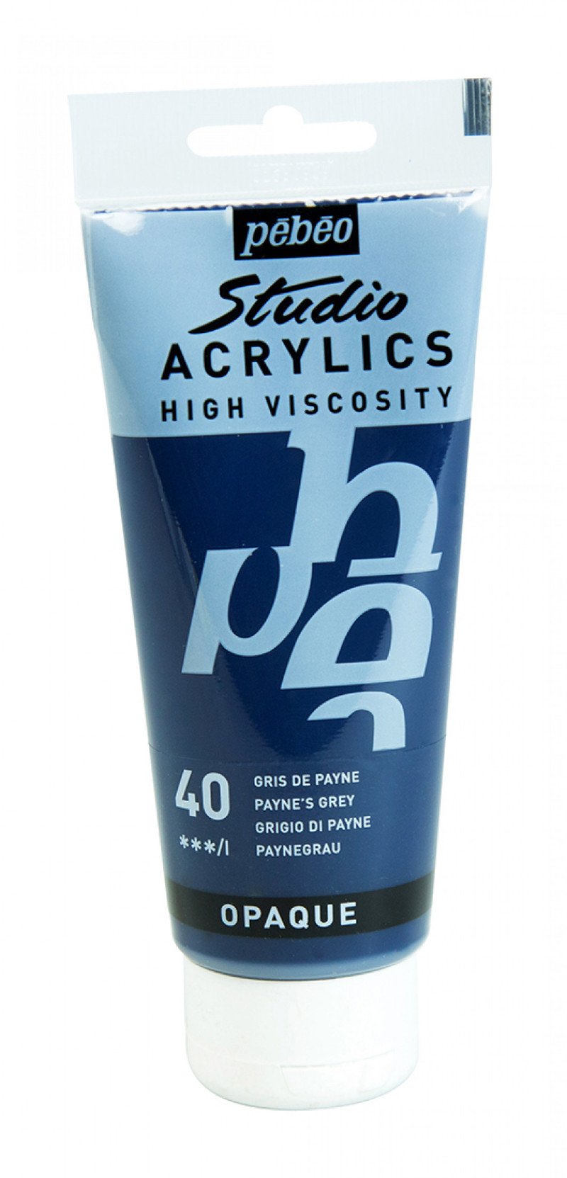 Pebeo Studio Acrylic paint 100 ml - 40 - Payne's grå - Akrylfärg