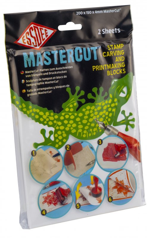 Essdee MasterCut Stamp blocks 4 mm - 200x150x4 mm - 2 pezzi - Stampa a rilievo