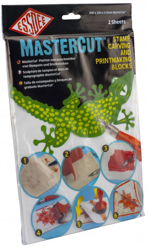Essdee MasterCut Stamp blocks 4 mm - 300x200x4 mm - 2 pezzi - Stampa a rilievo