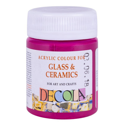 Decola Glass & Ceramics Acrylic paint 50 ml - rosa lys - Glas- og porcelænsmaling