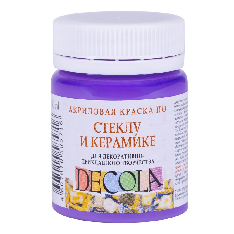 Decola Glass & Ceramics Acrylic paint 50 ml - violet lys - Glas- og porcelænsmaling