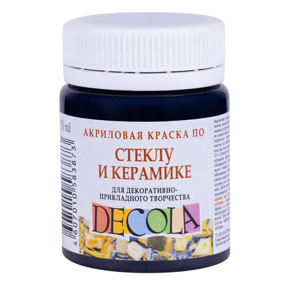 Decola Glass & Ceramics Acrylic paint 50 ml - sort - Glas- og porcelænsmaling