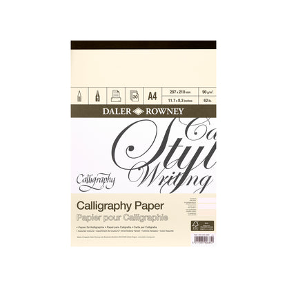 Daler-Rowney Calligraphy Pad 90 gsm - 32 Sheets - A4 - Kalligrafi