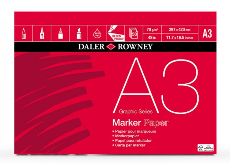 Daler-Rowney Graphic Series Marker Pad 70 gsm