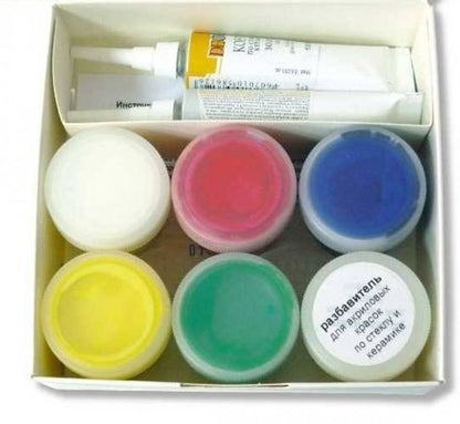Decola Glass & Ceramics Paint Sets - Colori per vetro e porcellana