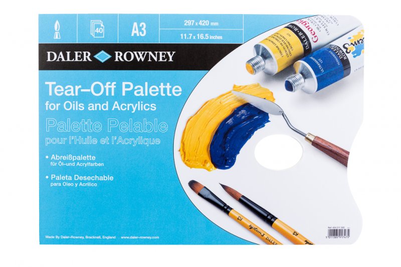 Daler-Rowney Scheurpalet - Olie/Acryl A3 - 40 fogli - Tavolozze