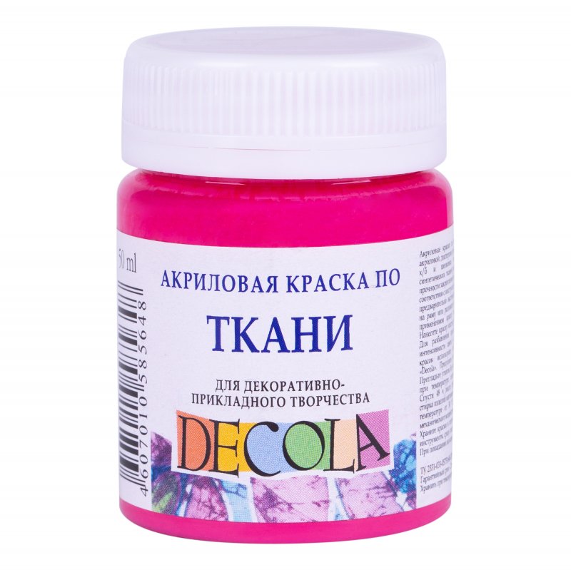 Decola Textile Paint 50 ml - rosa lys - Tekstilmaling