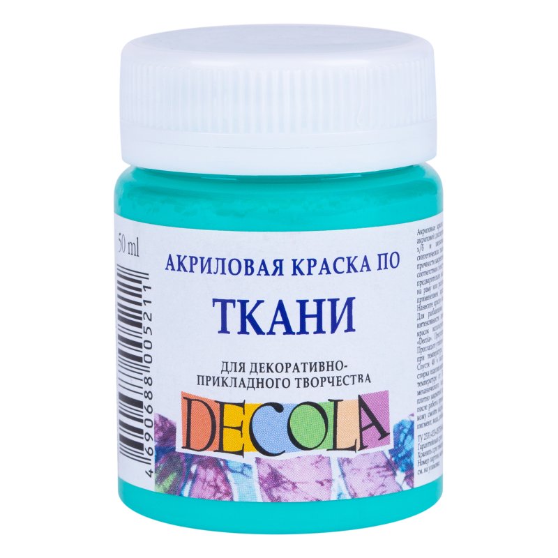 Decola Textile Paint 50 ml - mint - Tekstilmaling