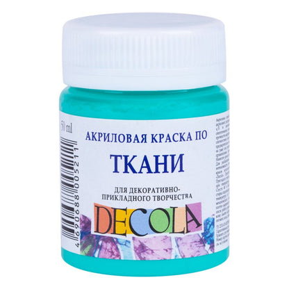 Decola Textile Paint 50 ml - mint - Tekstilmaling