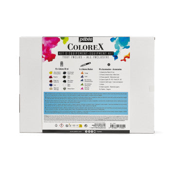 Pebeo Colorex Equipment case 33 pieces. - Inchiostro