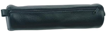 Alassio Leather Zip Lock Pen Case - Black - 21 x 6 cm - Etuier og opbevaring
