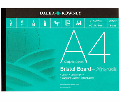 Daler-Rowney Bristol Board Pad - A4 - 20 ark - Papir
