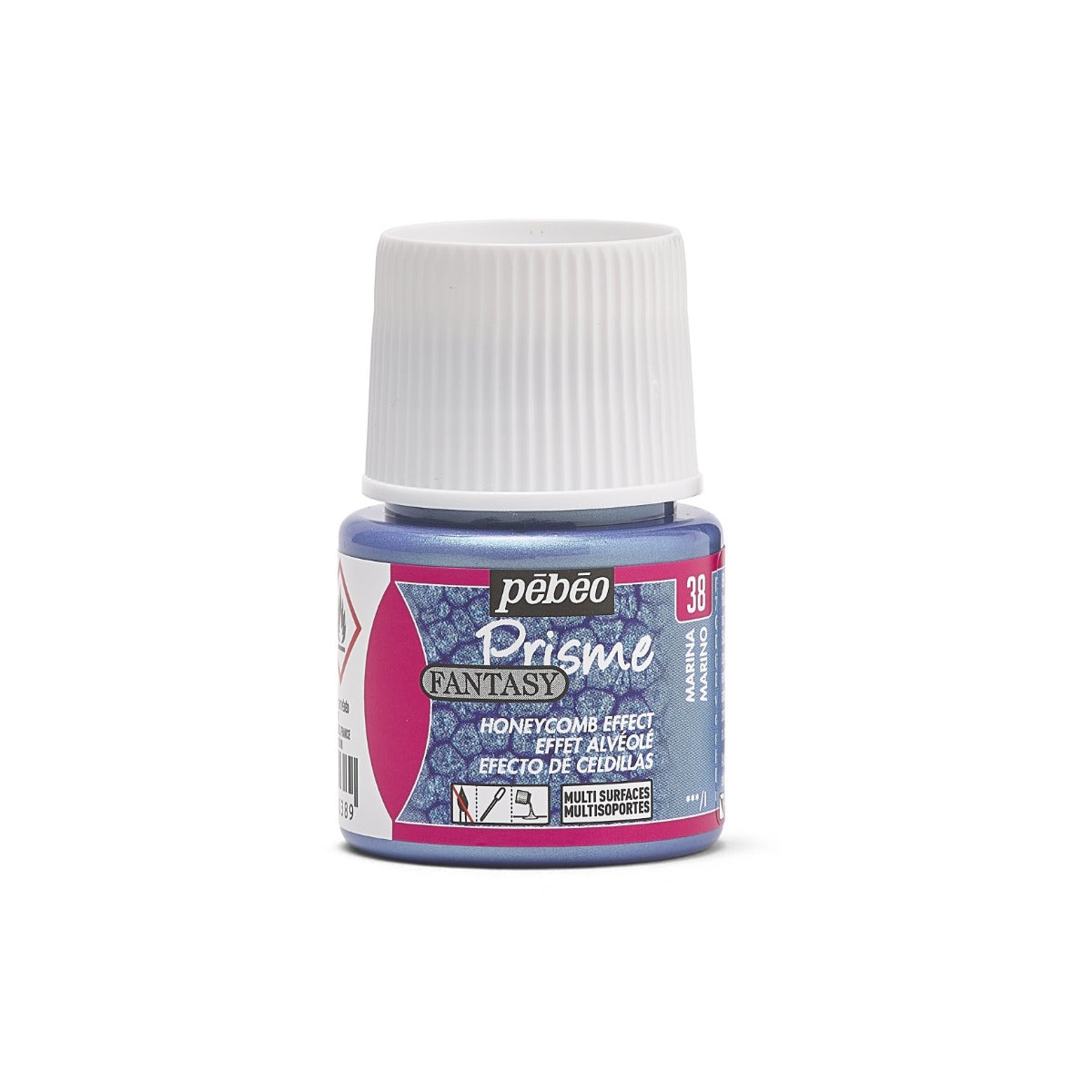 Pebeo Fantasy Prisme Effect paint 45 ml - Marineblauw - Effektmaling