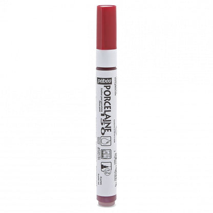 Pebeo Porcelaine 150 Marker Fine Tip 0.7 mm - helakanpunainen punainen - Lasi- ja posliinimaalit