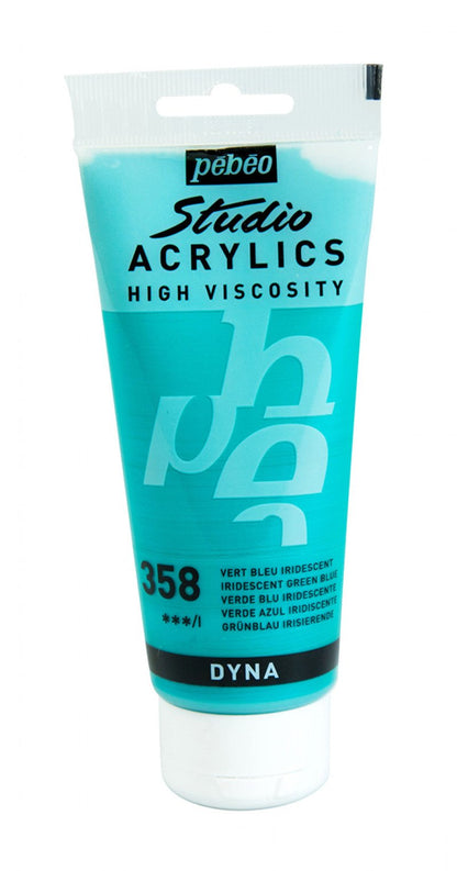 Pebeo Studio Acrylic paint 100 ml - 358 - blå skimrande - Akrylfärg