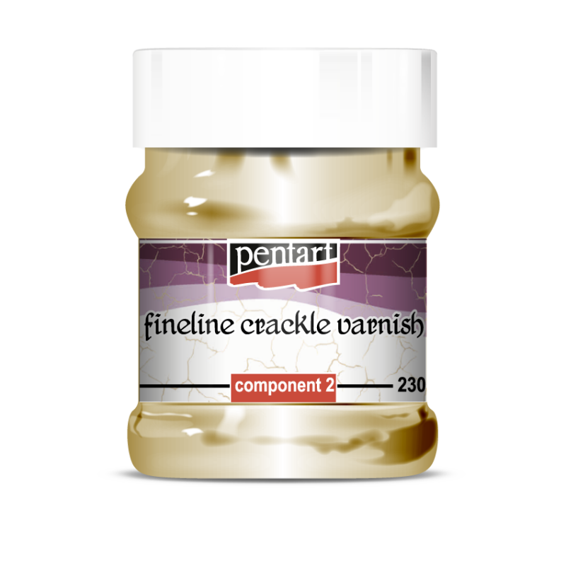 Pentart Fineline 2-komponent Craquelélack - Målarmedier