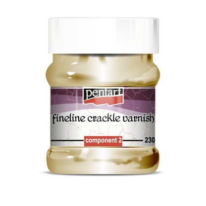 Pentart Fineline 2-komponent Craquelélack - Målarmedier