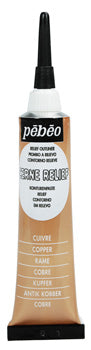 Pebeo Cerne Relief Omlijning 20 ml - kobber - Glas- og porcelænsmaling