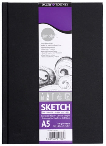 Daler-Rowney Simply Hardbound Sketchbook - 5 Pack