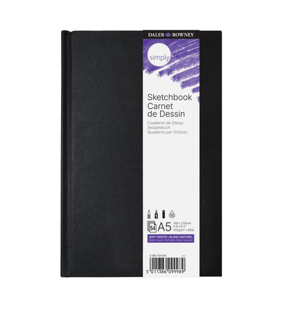 Daler-Rowney Simply Hardbound Sketchbook - 5 Pack - A5 - Papir