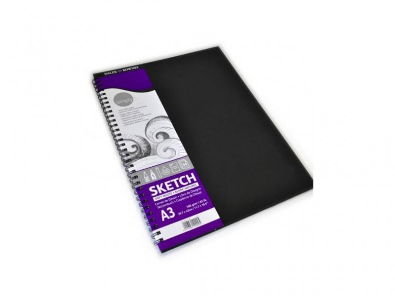 Daler-Rowney Simply Wirebound Sketchbook - 5 Pack