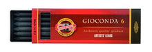 Gioconda Graphite Cartridge 5.6 mm - 6 Pack - Kul og grafit